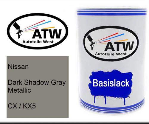 Nissan, Dark Shadow Gray Metallic, CX / KX5: 500ml Lackdose, von ATW Autoteile West.